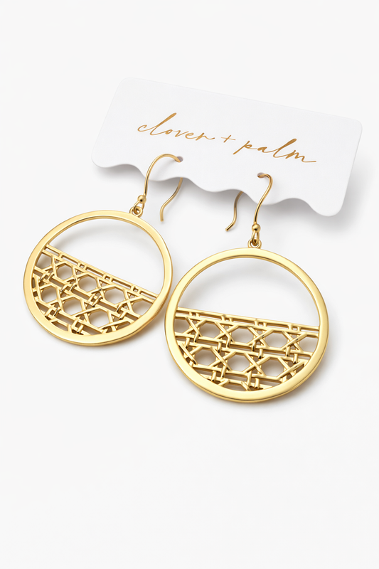 Heirloom Dangle Hoops- Large