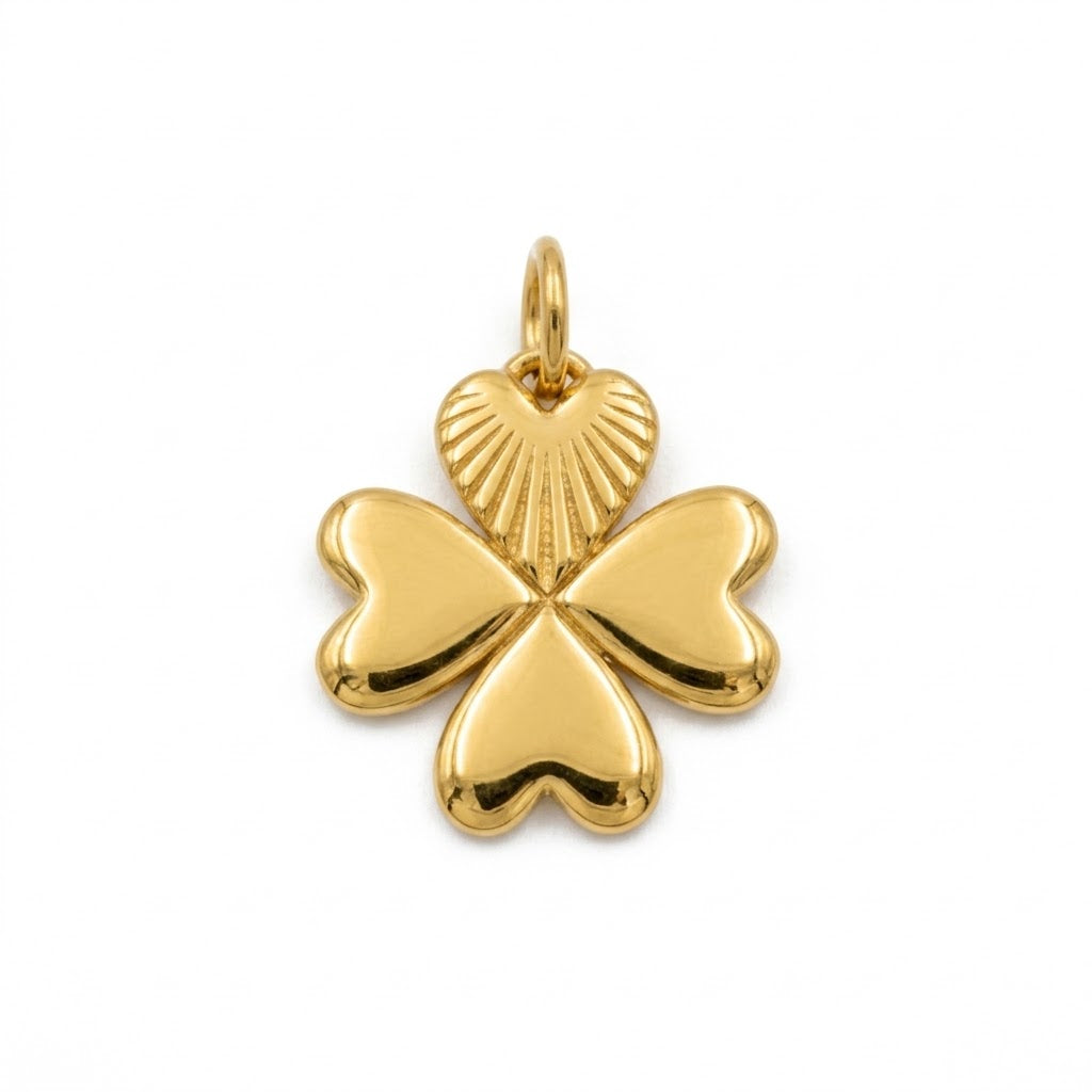 Clover Charm- Small jump ring