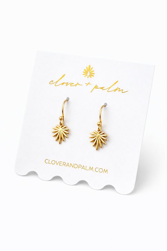 Signature Palm Dangle Earrings- Small