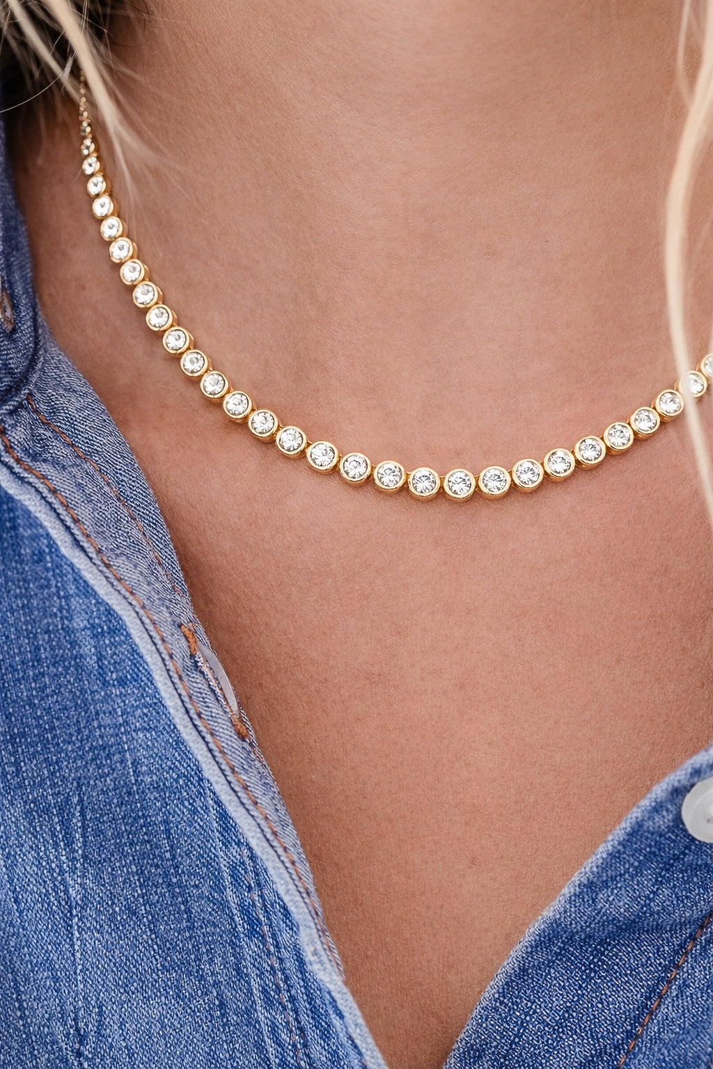 Tennis Necklace- 16"