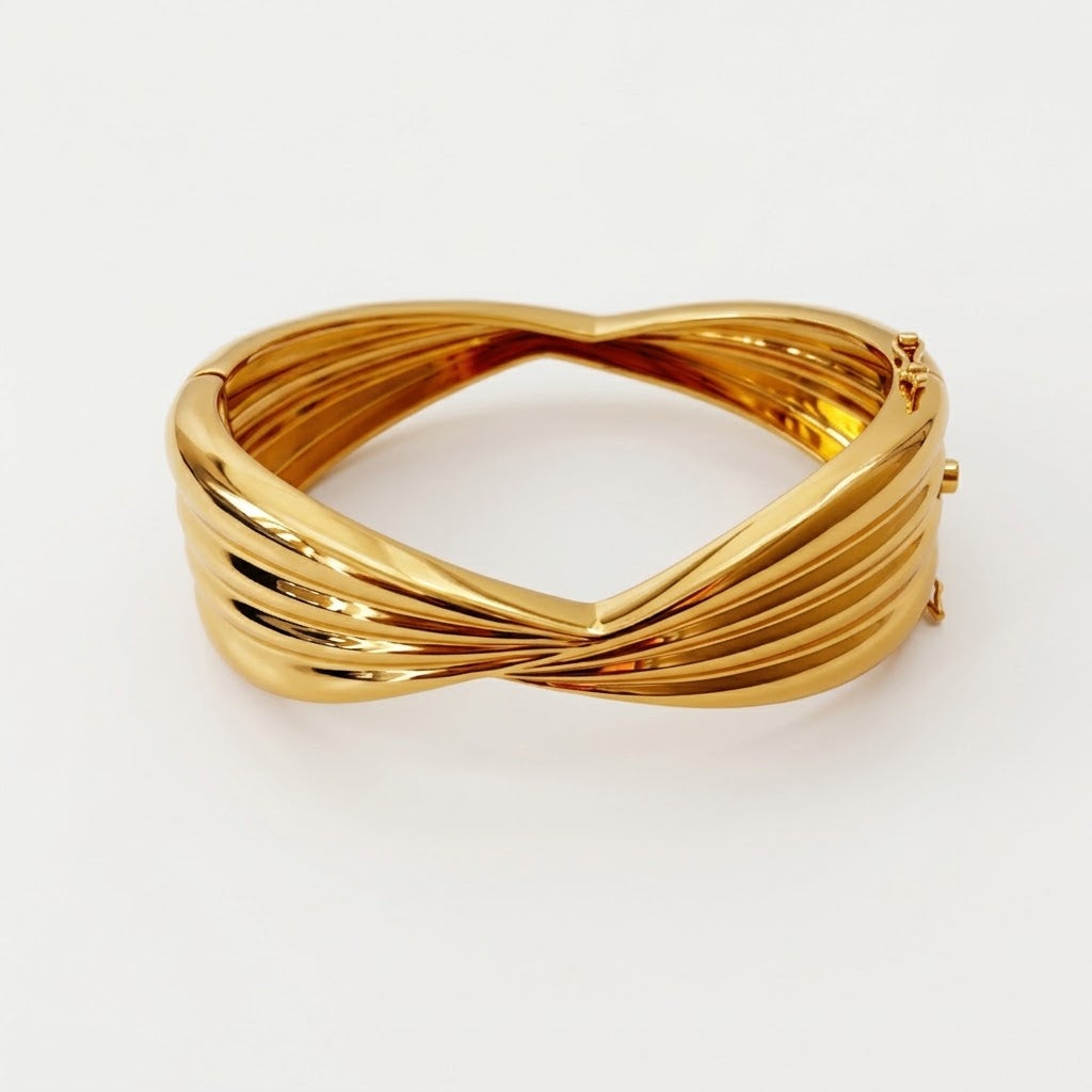 Gold Ribbon Cuff