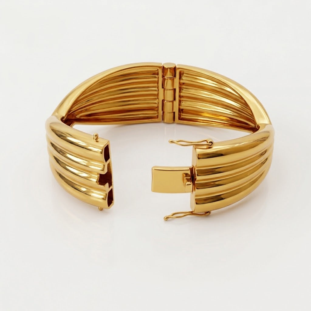 Gold Ribbon Cuff