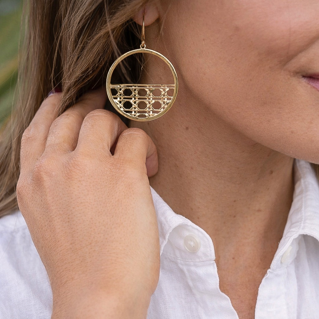 Heirloom Dangle Hoops- Large