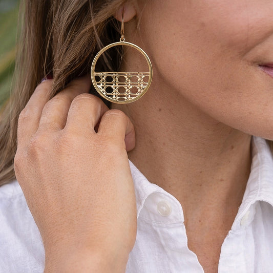 Heirloom Dangle Hoops- Large