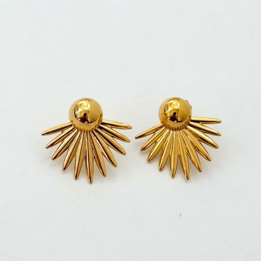 Palm Palm Studs Gold