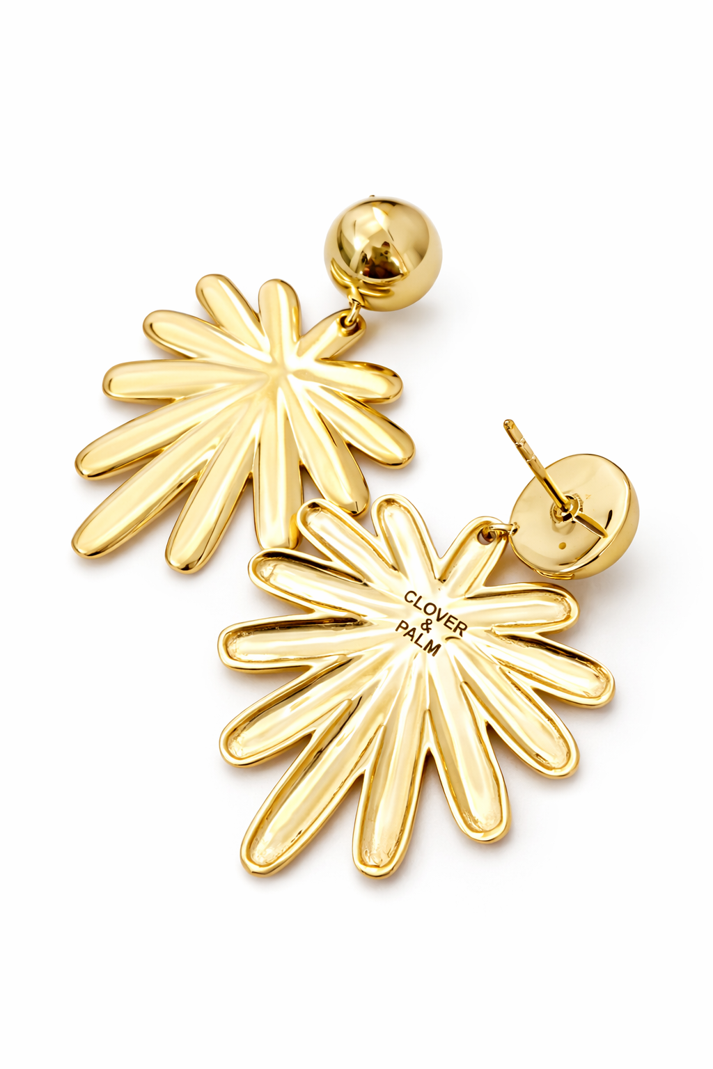 Signature Palm Post Earrings- Large