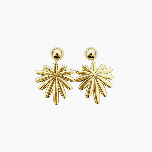 Signature Palm Post Earrings- Medium