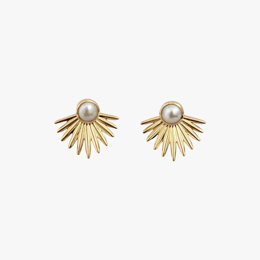 Palm Frond Pearl Posts
